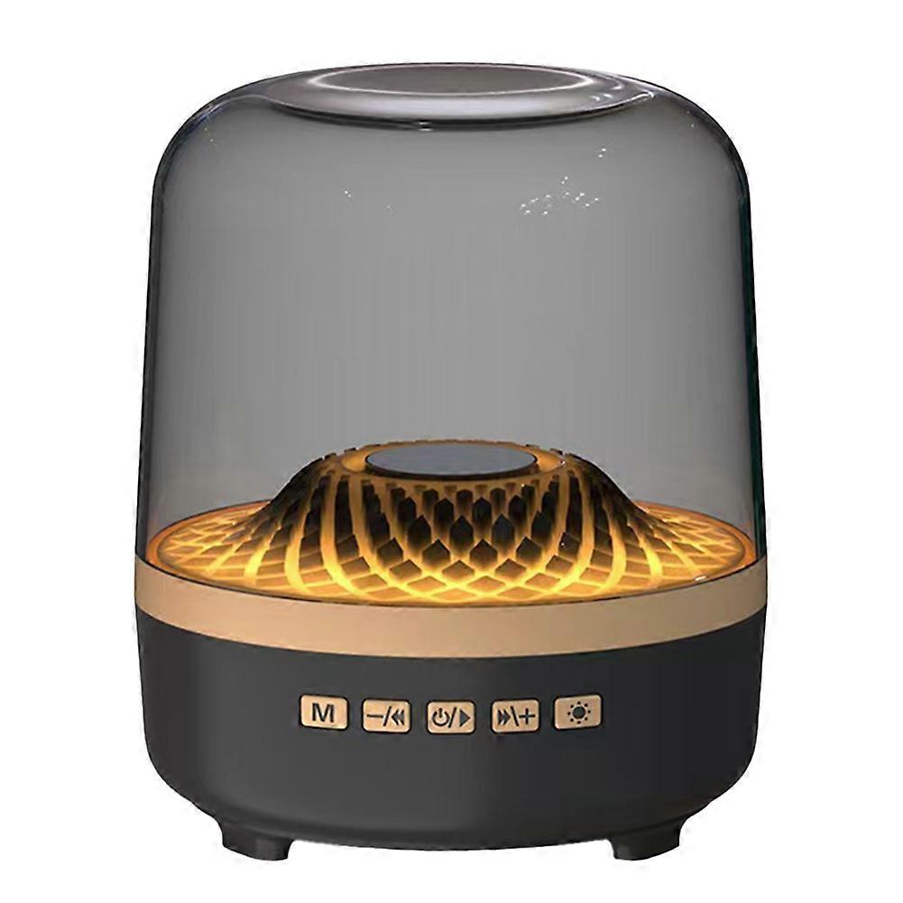 Lautsprecher Aus Farbigem Glas, 4 Lautsprecher, Kabelloser Bluetooth-lautsprecher Mit Hoher Lautstärke, Subwoofer, Rgb-ambientebeleuchtung, Kleiner Lautsprecher
