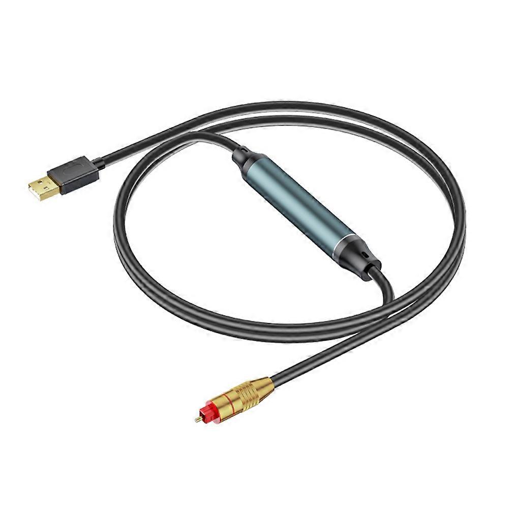 Usb-auf-optischer-audio-adapter, Usb-a-auf-spdif-glasfaser-audio-konverterkabel Für Laptops