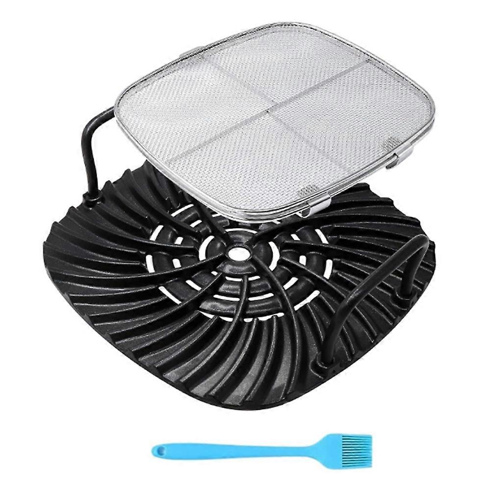 Grillrost Und Spritzschutz Aus Edelstahl Für Foodi 5-in-1-grill (ersatzteile Ag301, Ag400, Ag300, Ig350q)