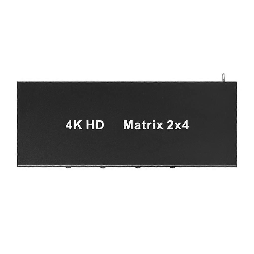 Hdmi 2x4 4k 30hz Matrix-splitter/switch Mit Audioausgang Und 3d-unterstützung Für Dvd, Hd-fernseher Und Tv-box (us-stecker).