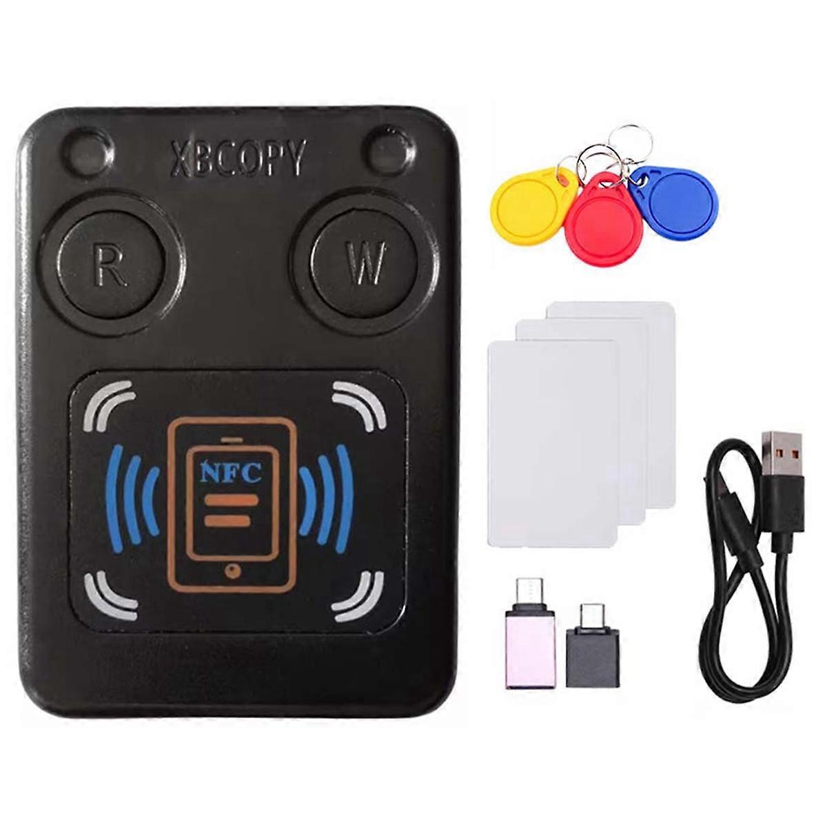 Nfc-rfid-smartcard-lesegerät/kopierer + 3 Schlüsselanhänger/karten Cuid Ic 13,56 Mb Id 125k 250k 375k, Rfid-token-duplikator