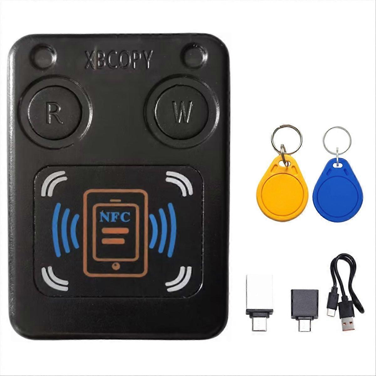 Nfc-rfid-smartcard-lesegerät/kopierer + Cuid/uid-id-schlüsselanhänger-ic 13,56 Mhz 125 Khz 250 Khz 375 Khz, Rfid-token-duplikator