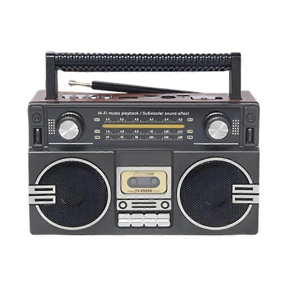 Retro-tragbares Fm/am/sw-radio, Multifunktionale Bluetooth-outdoor-boombox Mit Eingebauten Lautsprechern