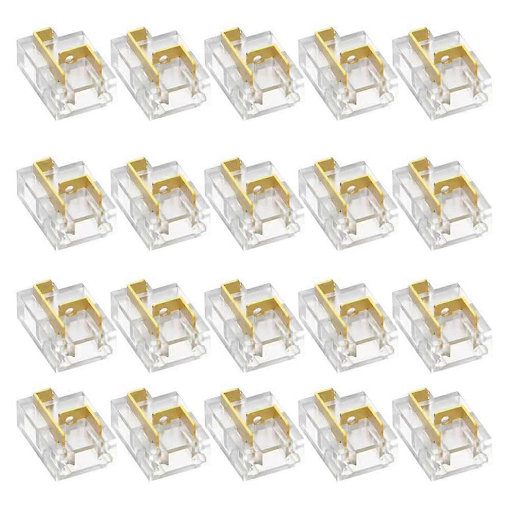 Set Mit 20 Lötfreien 2-pin-8-mm-steckverbindern Für Monochrome Smd/cob-led-streifen