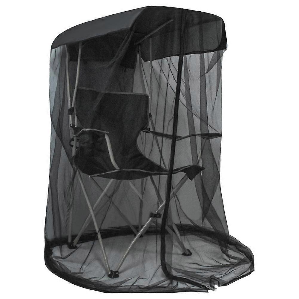 160 Cm Hohes Moskitonetz Für Outdoor-angelstühle Mit Sonnendach, Moskitonetz Mit Reißverschlussöffnung Und Wasserdichtem Dach Für Camping