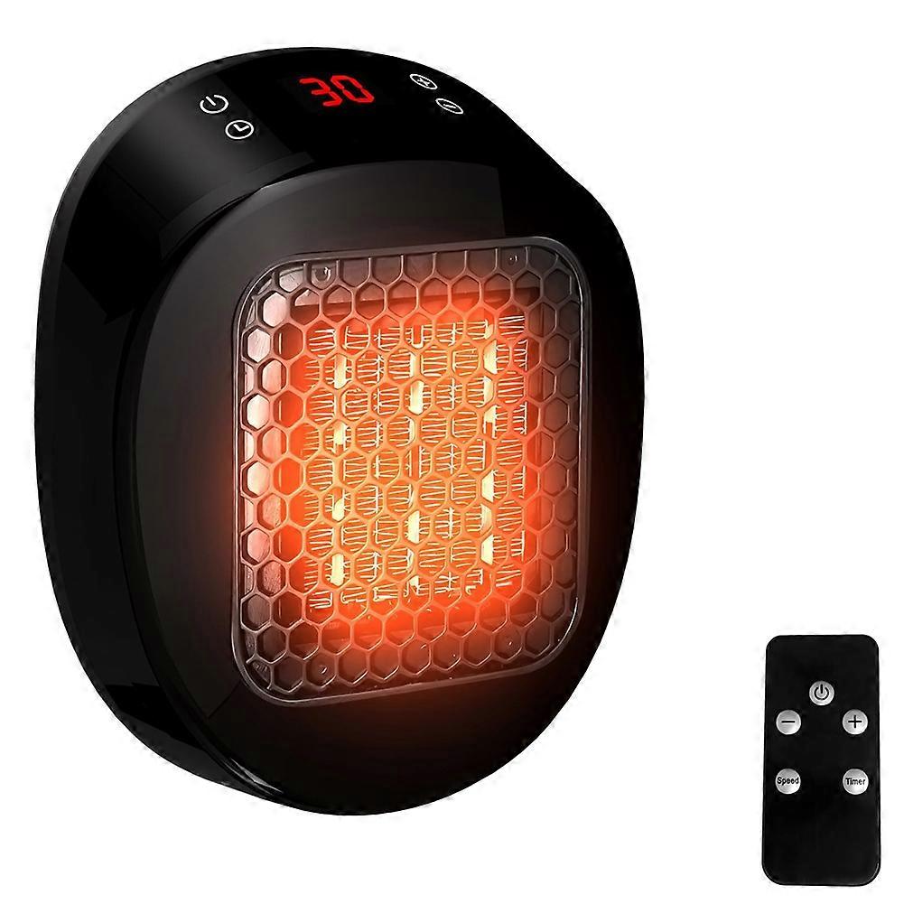 Heizlüfter Mit Fernbedienung, Keramikheizkörper Mit Thermostat Und 12-stunden-timer, Für Räume Bis 10 M²/25 M³, Europäischer Stecker A