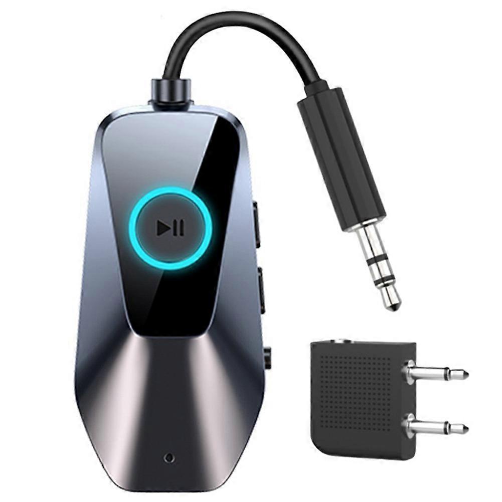 Bluetooth 5.4-transceiver, 3,5-mm-aux-adapter Für Drahtlose Audioübertragung, Dual-pairing Für Fernseher, Pc, Auto, Stereoanlage Und Flugzeug