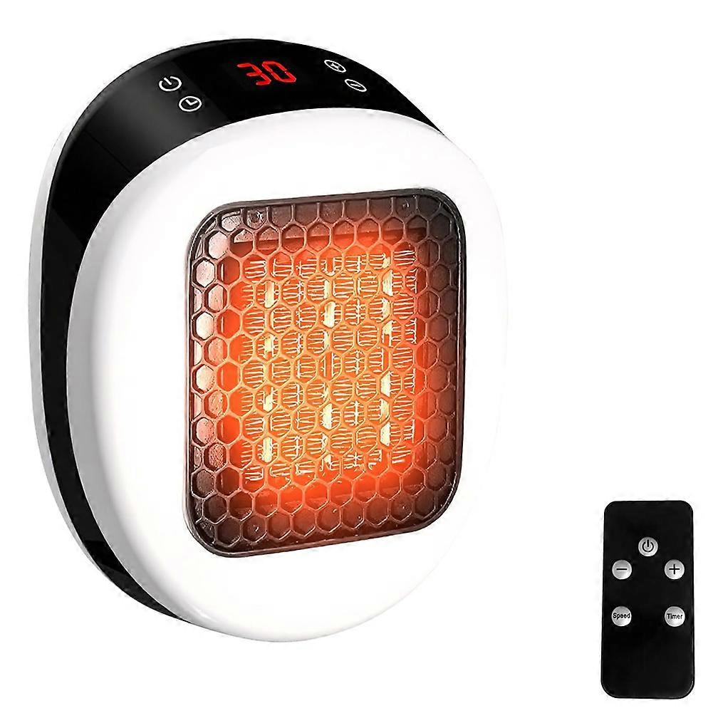 Heizlüfter Mit Fernbedienung, Keramikheizung Mit Thermostat Und 12-stunden-timer, Für Räume Bis 10 M²/25 M³, Europäischer Stecker B