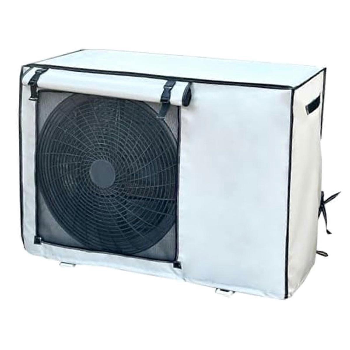 Außenabdeckung Für Klimaanlagen, Aus Wasserdichtem Oxford-gewebe, Sonnenschutz Mit Befestigungsschlaufe, Schnee- Und Staubdicht, Außenmaße: 80 X 55 X 30 Cm