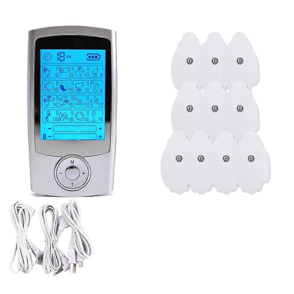 Elektrisches Massagegerät Mit 16 Modi (akupunktur, Pulsierende Körpermassage, Tens, Muskelstimulation, Digitale Therapie, Elektrostimulation).