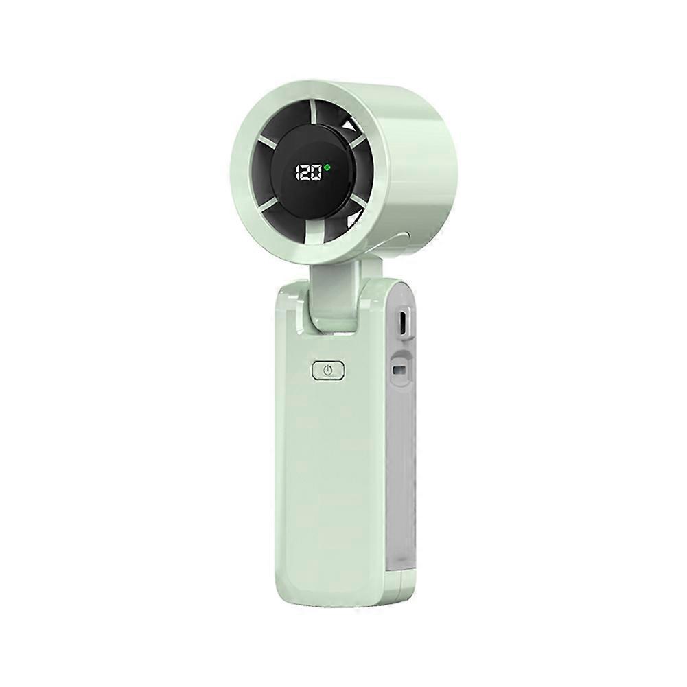 Tragbarer, Faltbarer Ventilator Mit Stufenlos Einstellbarer Geschwindigkeit, 120 Einstellbare Belüftungsstufen, Ideal Für Reisen Und Outdoor-aktivitäten (grün).