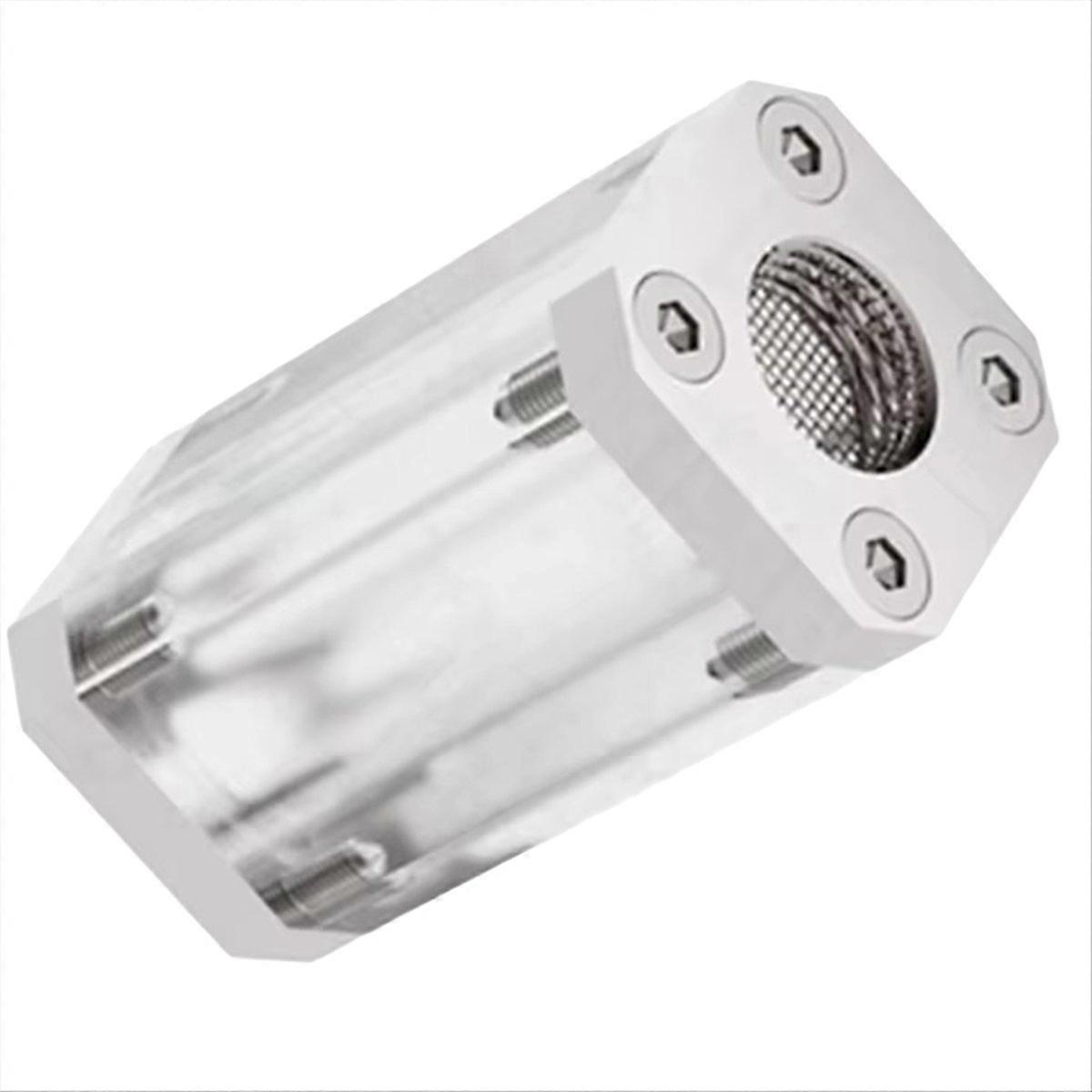 Wasserfilter Für Kühlbox, 2-mm-inbusschlüssel, Messing, Doppeltes Innengewinde G1/4, 40-mesh-flüssigkeitsfilter, Einseitig, Silber