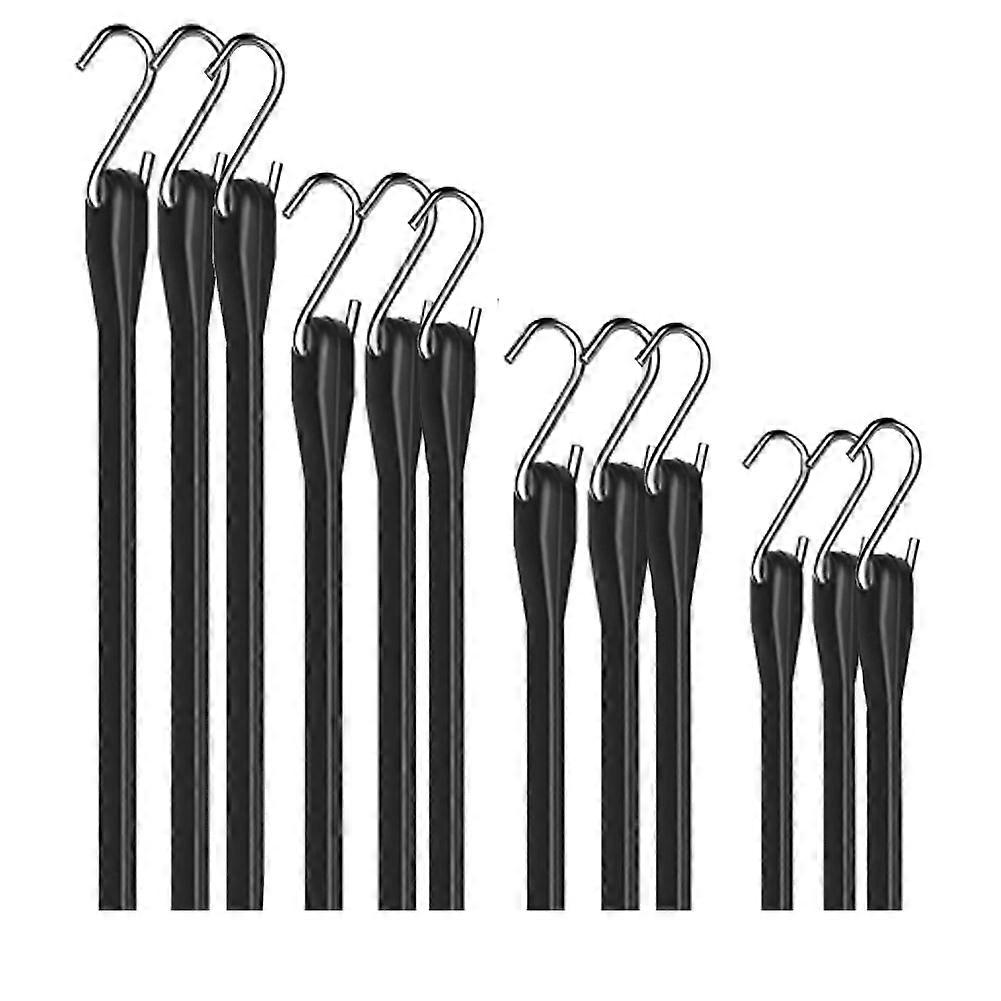Hochleistungsfähige Elastische Gummiseile Für Den Außeneinsatz, 25, 38, 53 Und 79 Cm (10, 15, 21 Und 31 Zoll) Lange Elastische Gurte Zum Beladen, Für Planen Und Lkws (12er-packung).