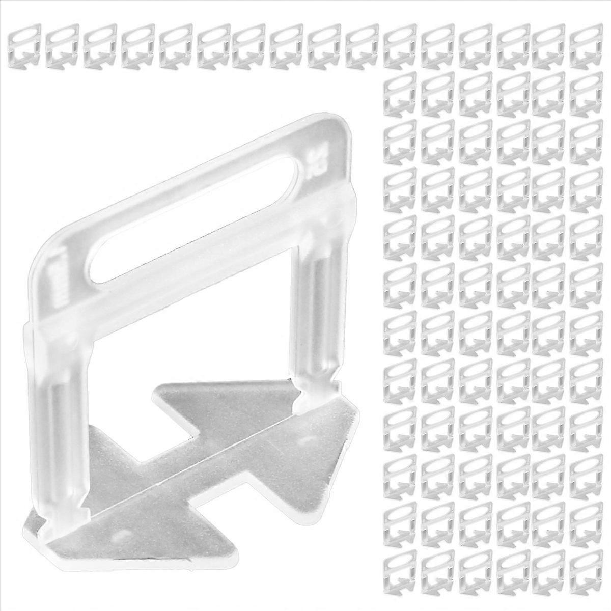 Set Mit 900 Keramikclips Und -abstandshaltern (1,5 Mm) Für Die Verlegung Von Wand- Und Bodenfliesen. Bauwerkzeug.