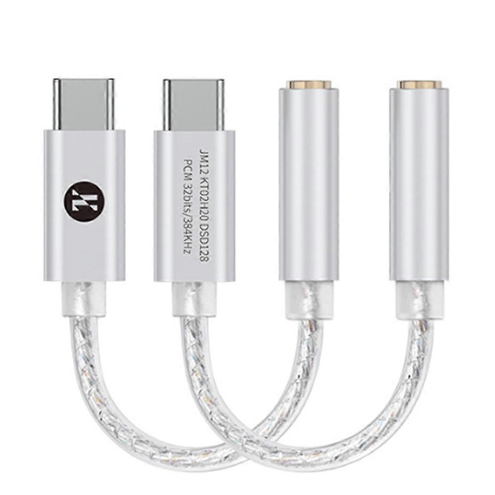 Jcally Jm12 Dac Digitaler Audio-dekodierungsadapter, Kopfhörerverstärker, Kurzes Kabel Kt02h20, Usb-c Auf 3,5 Mm
