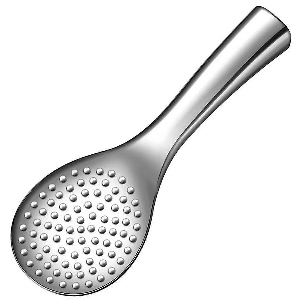 Reislöffel Aus Edelstahl, Antihaftbeschichtet, Ergonomischer Griff, Vertikaler Ständer, Multifunktional, 20 Cm (7,9 Zoll).