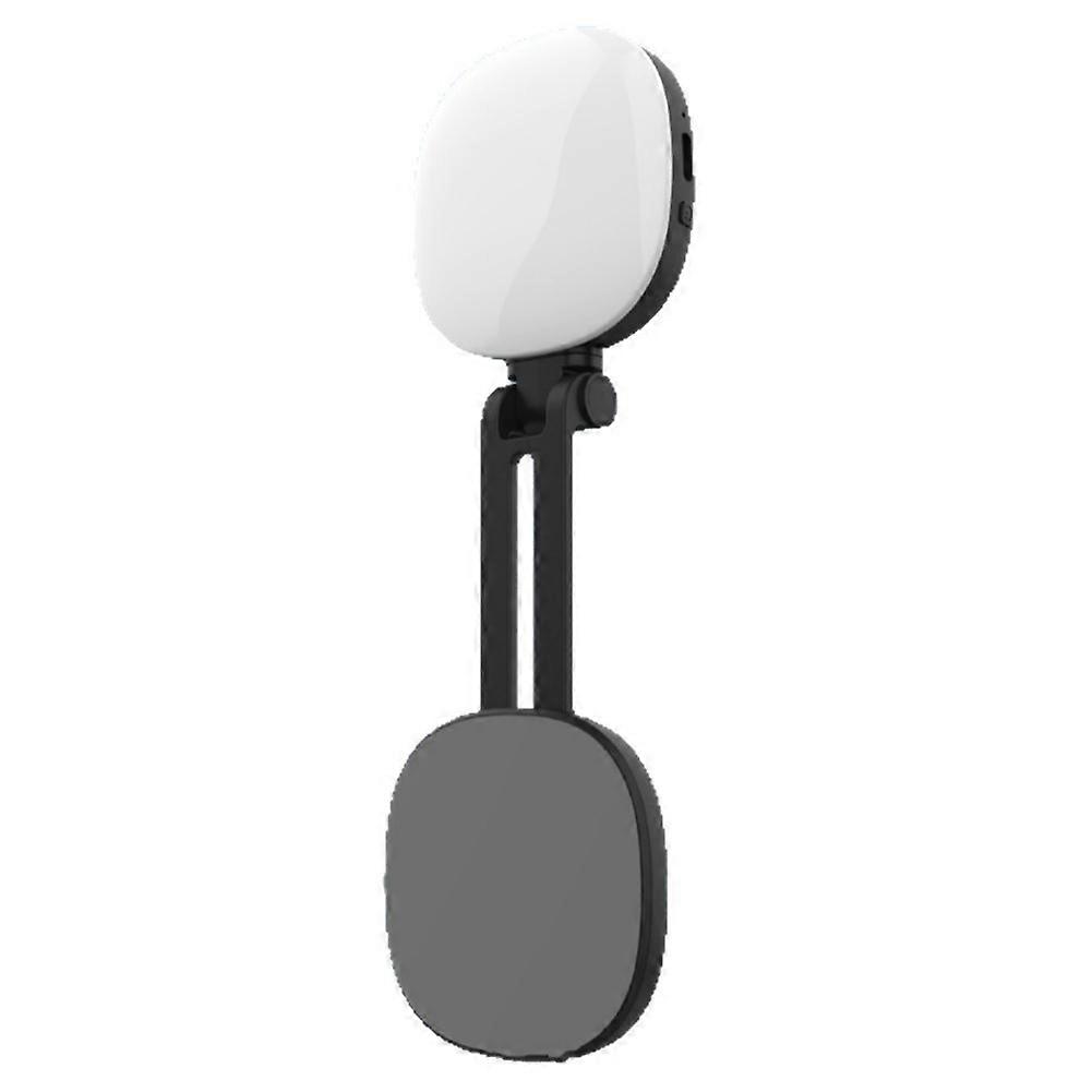 Tragbarer Magnetischer Schminkspiegel Mit Integrierter Led-beleuchtung, Mini Und Faltbar, Für Selfies Und Als Handyhalterung.