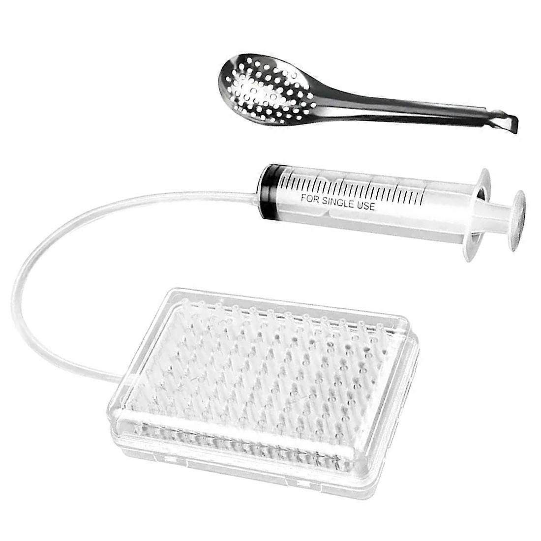 Sphärifikationspipette, Molekularküchen-set, 96-loch-sieb Zum Dosieren Von Fischrogensauce Mit Löffel Und Spritze