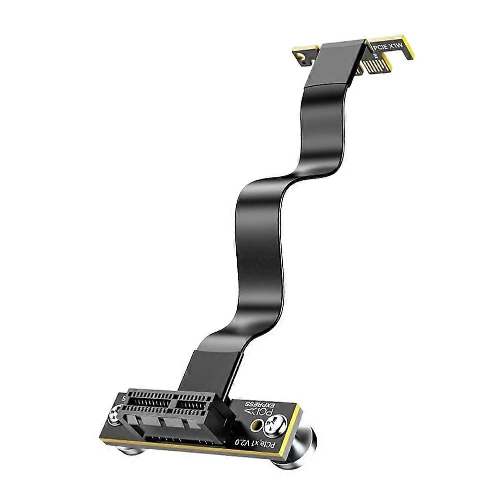 Pcie 4.0 X1 16 Gbit/s Dual Angle 90° Magnetisches Riser-kabel Für Pcie Wifi-karte, M.2-adapter Und Pcie Usb-karte (15 Cm).