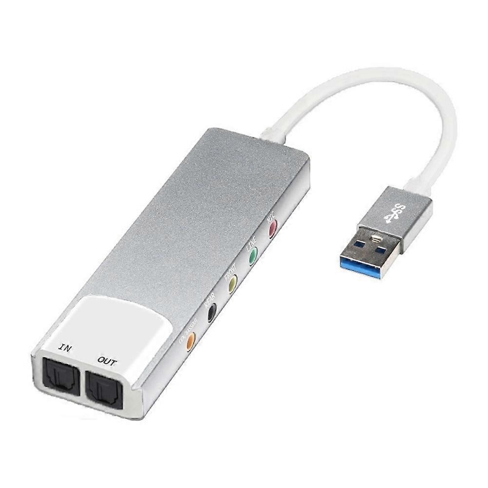 Externer Usb-audiokonverter, Externe 5.1-kanal-soundkarte, Kopfhöreradapter, Spdif-soundkarte Für Pc