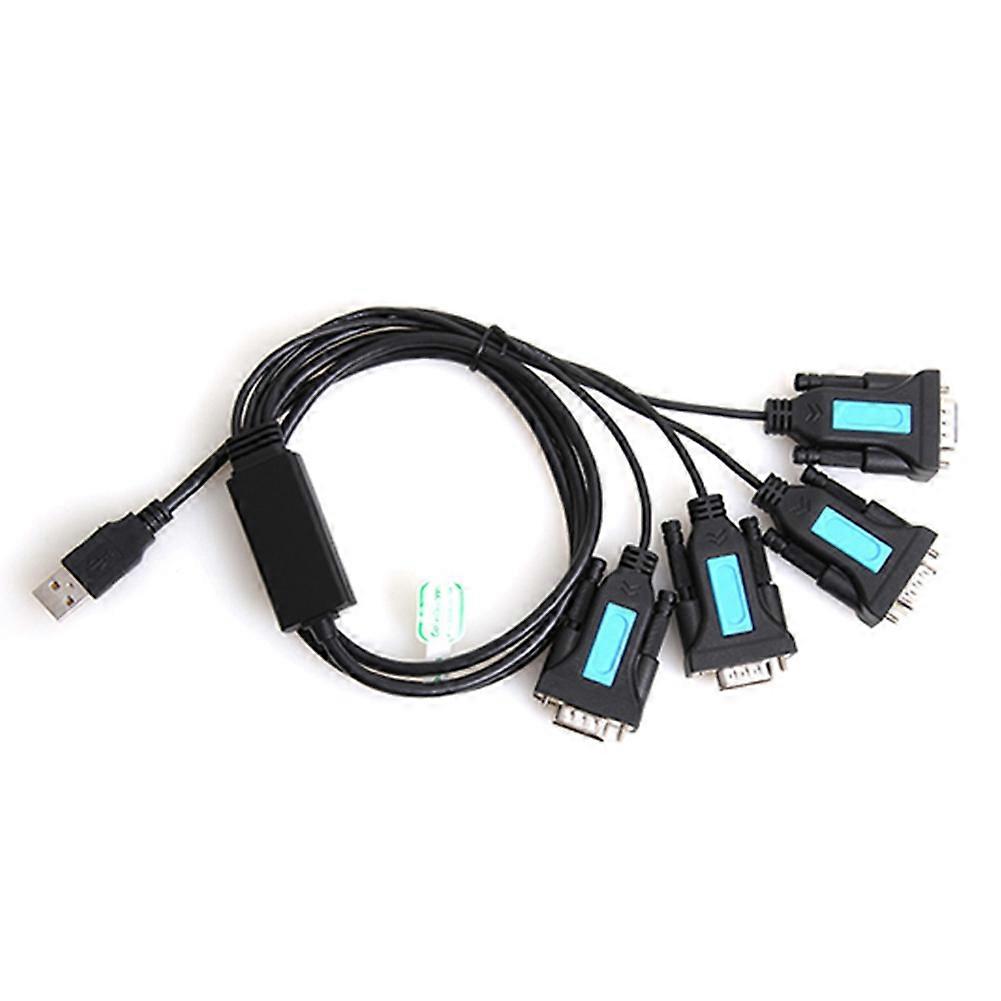 4-port-usb-zu-rs232-kabel – 9-poliges Db9-seriellkabel – Pl2303-chipsatz – Stecker A – Pc- Und Laptop-zubehör