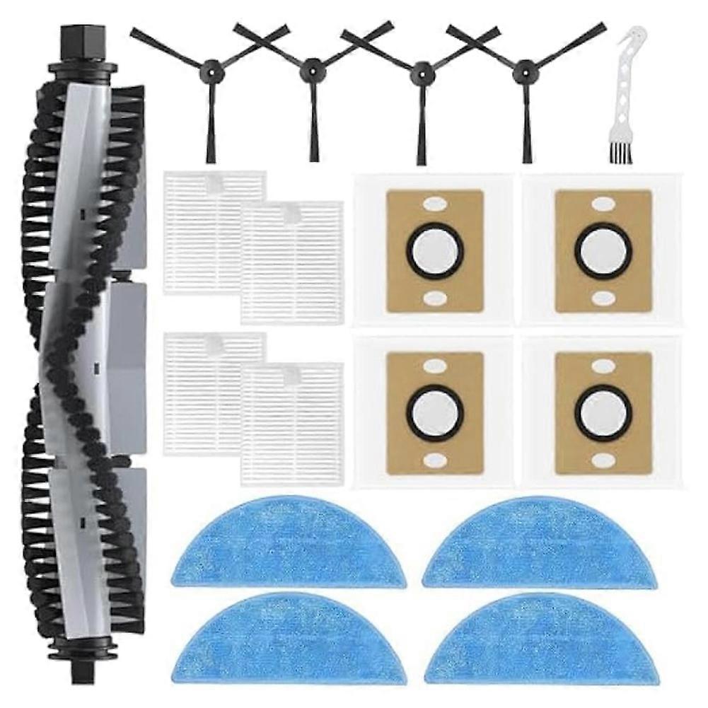 Für Den Ilife A30 A30 Pro Saugroboter: 1 Hauptbürste, 4 Staubbeutel, 4 Hepa-filter, 4 Reinigungstücher, 4 Seitenbürsten, 1 Reinigungsbürste.