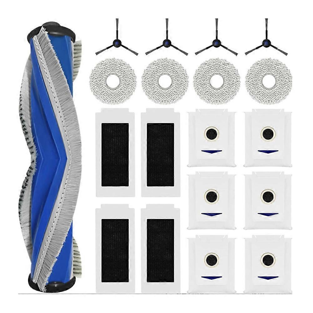 19-teiliges Set Für Den Ecovacs Deebot T30 Omni / T30 Pro Saugroboter: Seitenbürste, Filter, Reinigungstuch Und Staubbeutel.