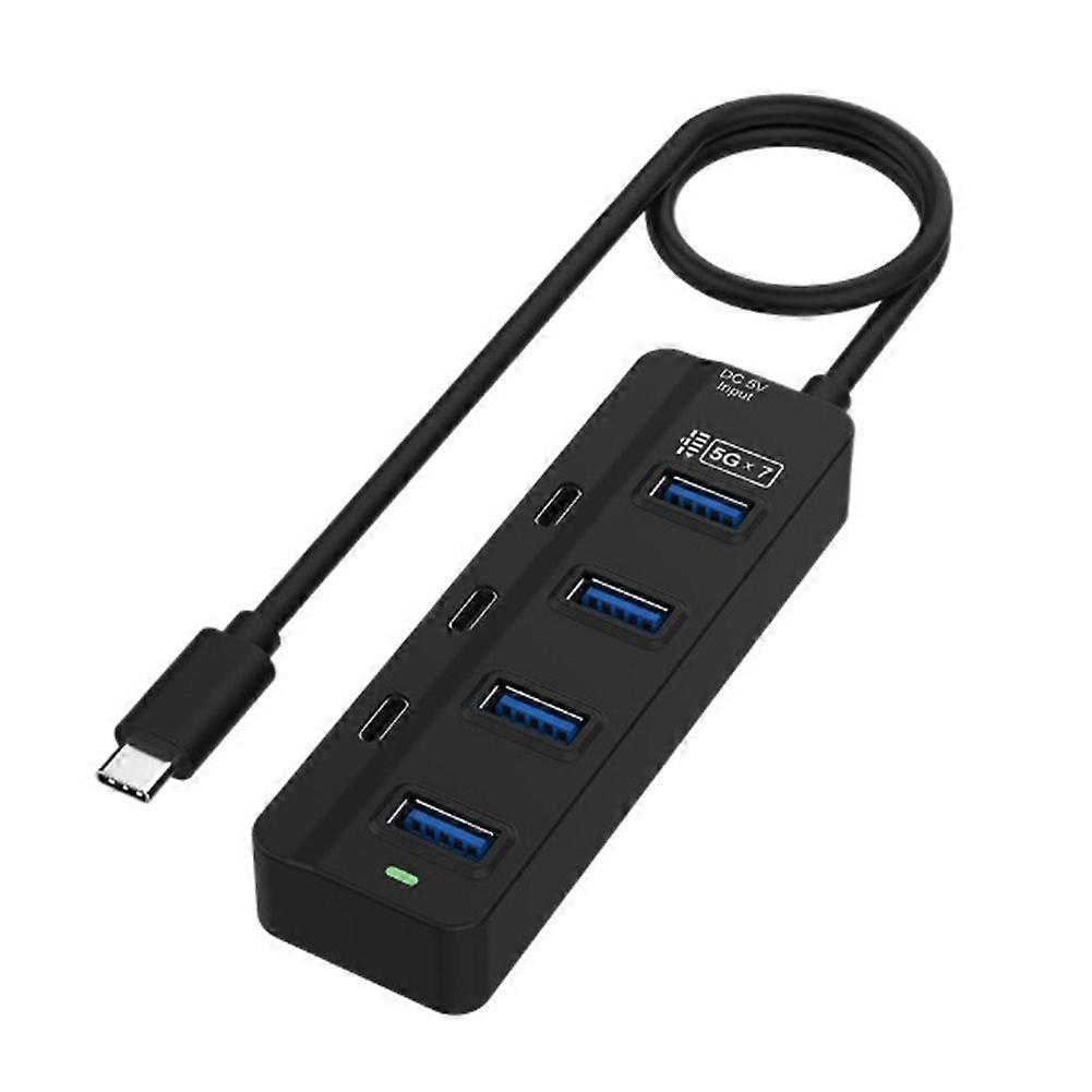 Multifunktionaler Usb 3.0-adapter, Splitter Und Dockingstation Für Laptops Und Desktop-computer, 7-in-1 Plug-and-play 5g Hub/splitter-box