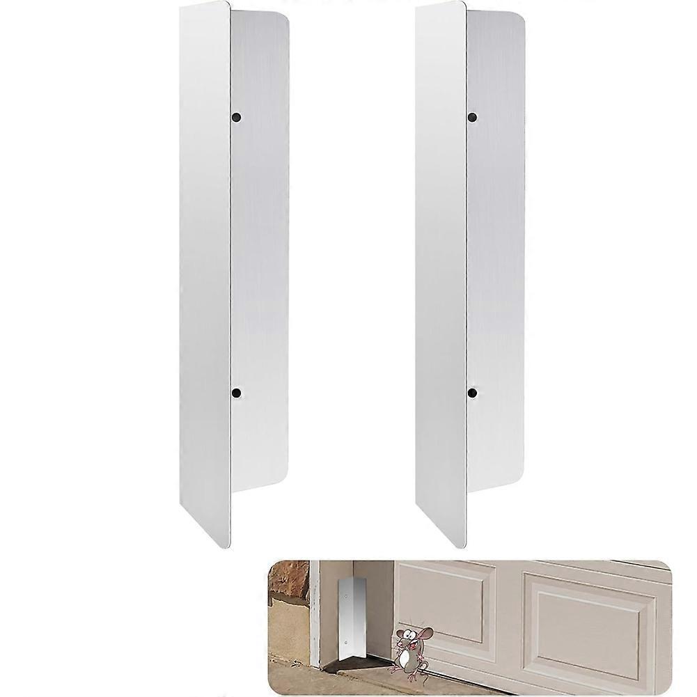 Set Mit 2 Garagentordichtungen Mit Mäuse- Und Schlangenschutz, Aus Robustem Edelstahl. Dauerhafte Lösung.