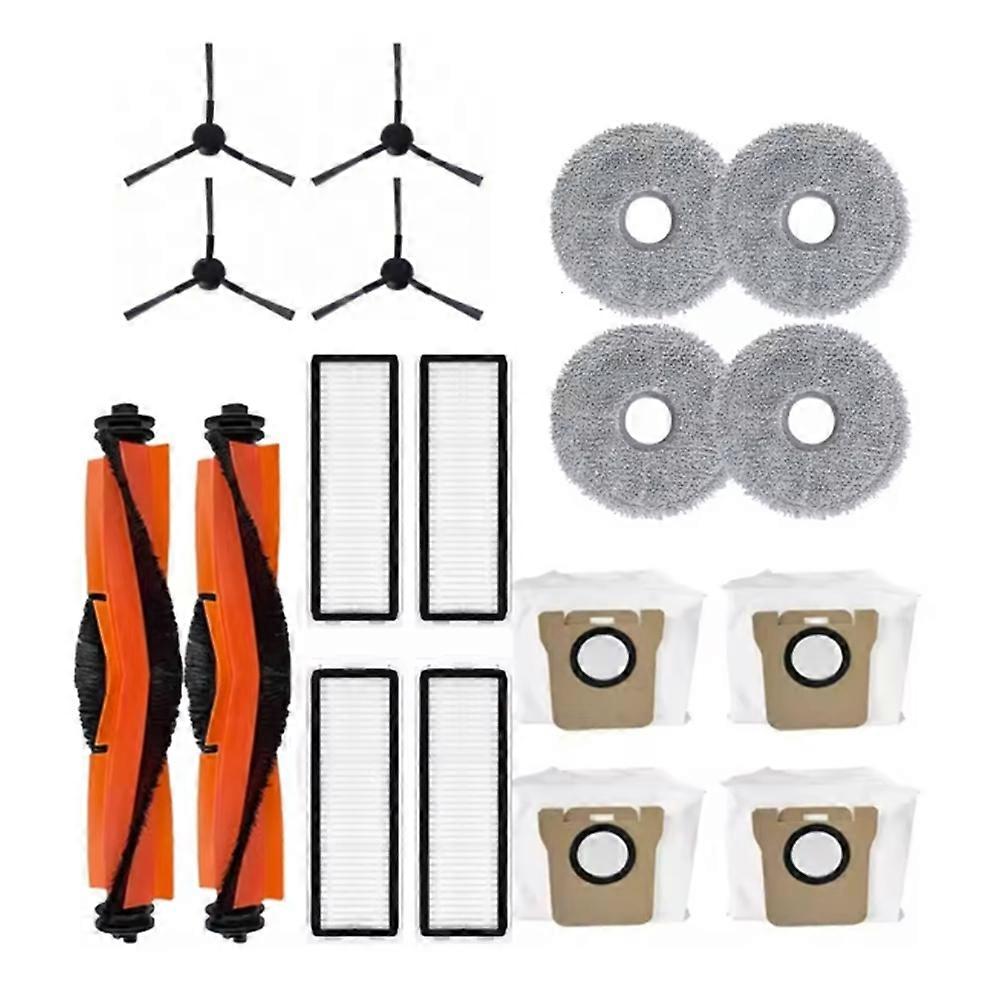 Zubehör Für Den Xiaomi X20 Max / D109gl / Mijia M30 Saugroboter: Hauptseitenbürste, Hepa-filter, Reinigungstuch Und Staubbeutel.