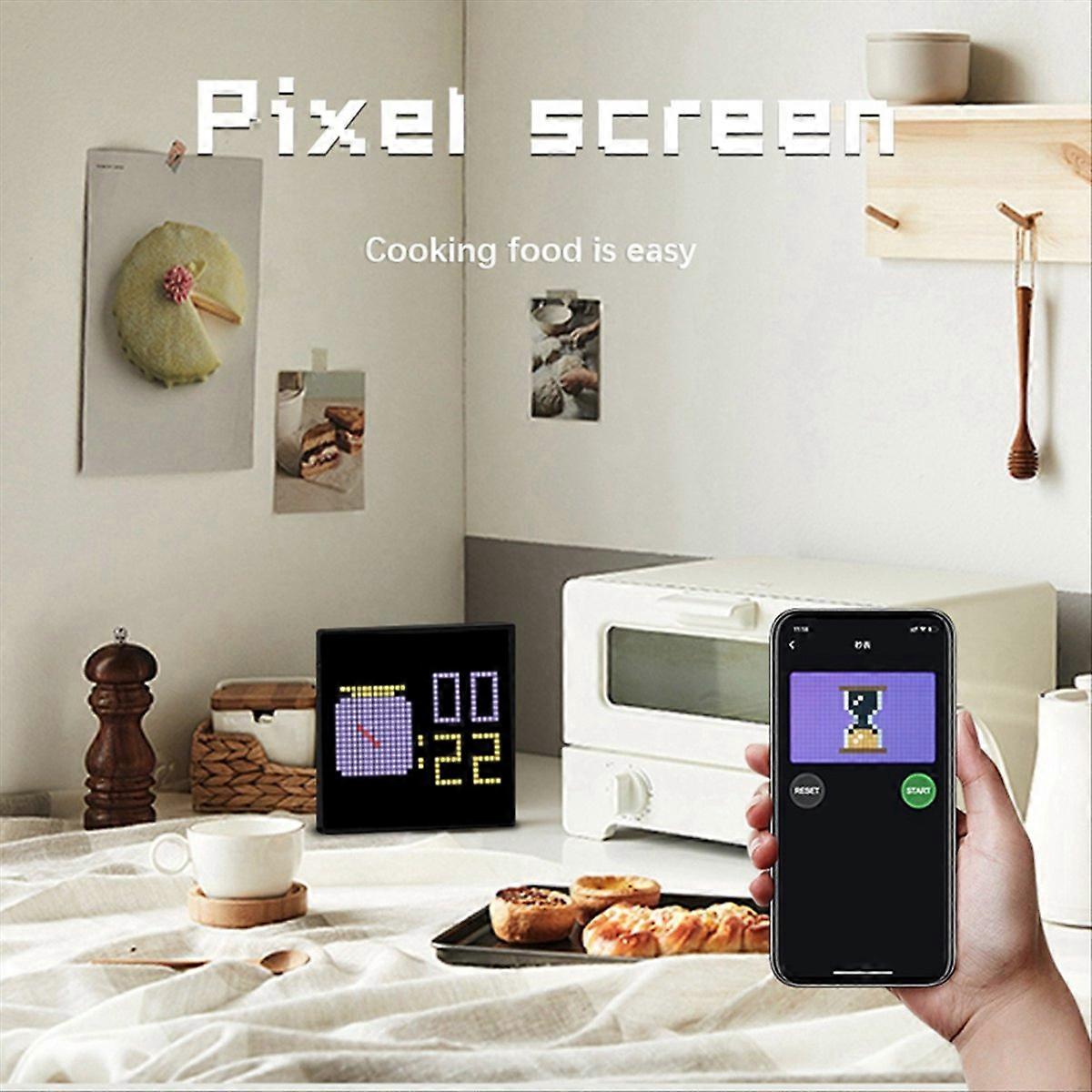 Programmierbares 32x32 Pixel Led-nachtlicht, Steuerbar Über Eine Mobile Anwendung, Mit Pixelbildschirm Und Europäischem Stecker.