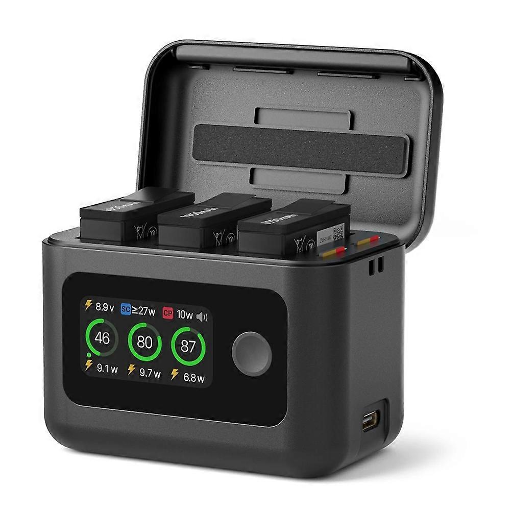 3-akku-ladestation Für Die Dji Osmo 360 Kamera, Schnellladehülle, Lcd-bildschirm, Sd-kartenhalter, Ladegerät-zubehör