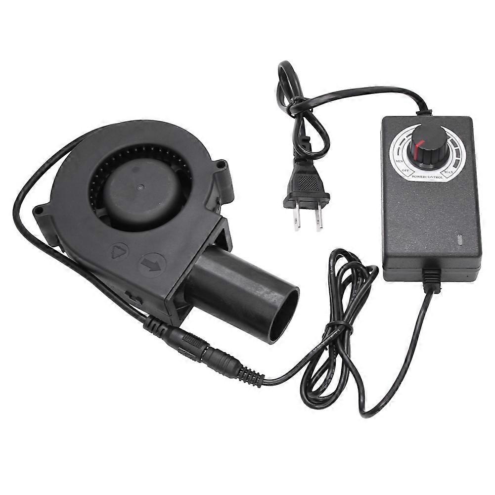 9733 Ventilator Für Kleine Kocher, 12 V, 5500 U/min, Drehzahl Einstellbar, Ideal Zum Kochen, Campen Und Grillen. Holzkohleanzünder. Us-stecker.