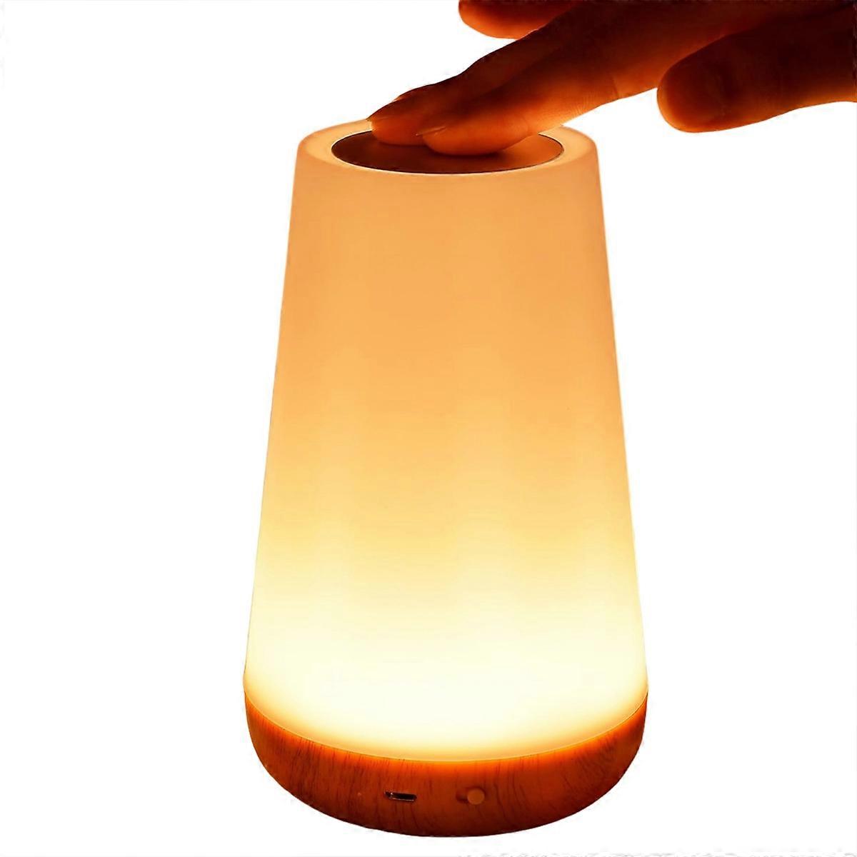 Nachtlicht Mit 13 Wechselnden Farben, Touch-fernbedienung, Usb-aufladbare, Tragbare Nachttischlampe, Dimmbare Lampe, Tragbare Tischlampe