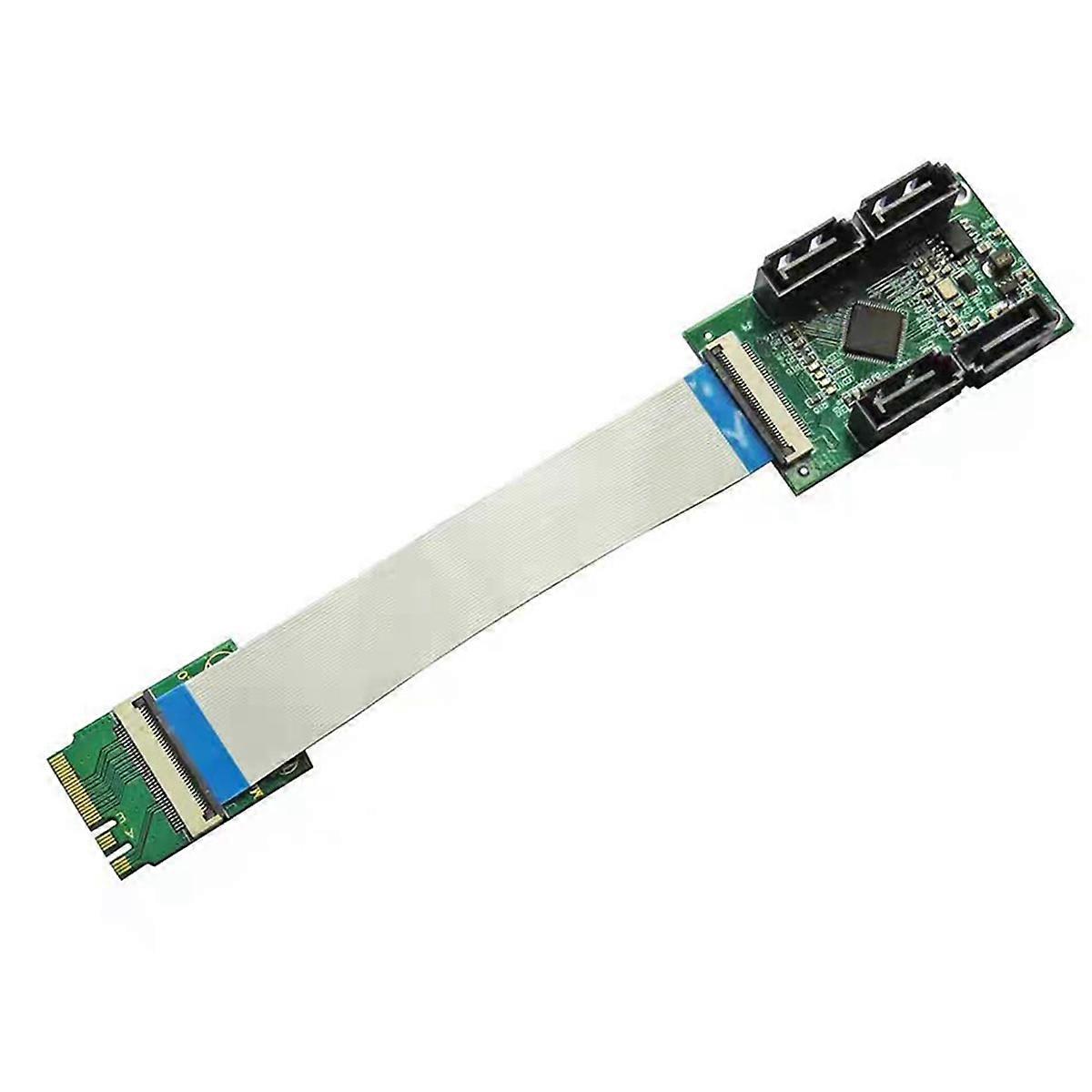 Asm1064 M.2 Wifi Auf 4 3.0 Adapter-verlängerungskabel, Schwarz Und Weiß (kompatibel)
