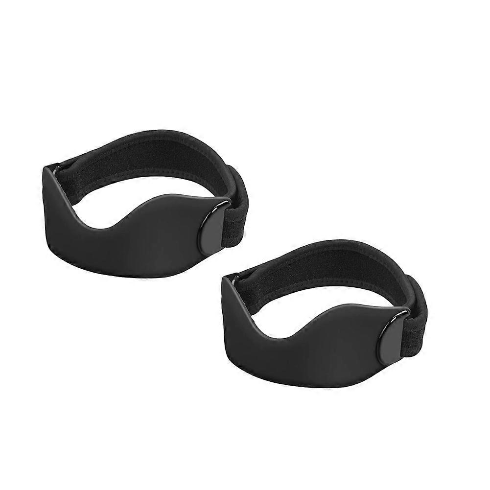Set Mit 2 Silikon-kniebandagen Zur Patellastützung, Knieorthesen Für Damen Und Herren, Rutschfest Und Verstellbar