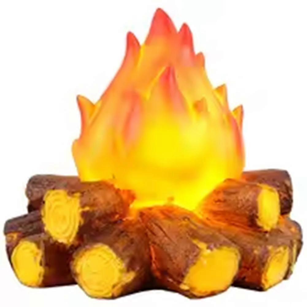 Led-lampe Mit Holzflammeneffekt Für Camping Und Als Dekoration Im Freien