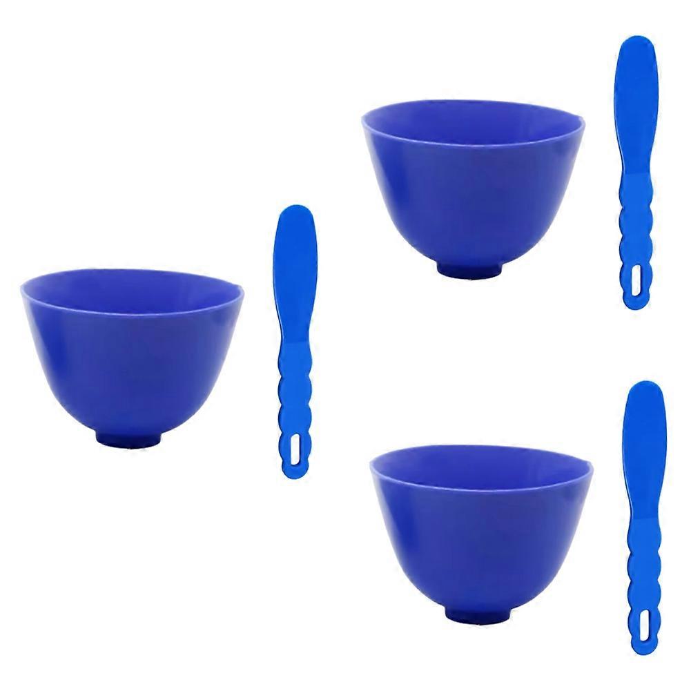 Set Aus 3 Mischschalen Für Das Dentallabor Mit Flexiblem Kunststoff- Und Gummispatel Für Labormaterialien Wie Alginat-abformgips.
