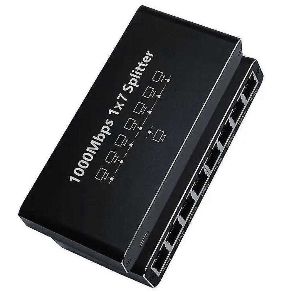 Gigabit-ethernet-rj45-splitter, 1000-mbit/s-erweiterungsadapter, Netzwerkanschluss Für Pc, Laptop, Router, 1 Bis 7 Ports