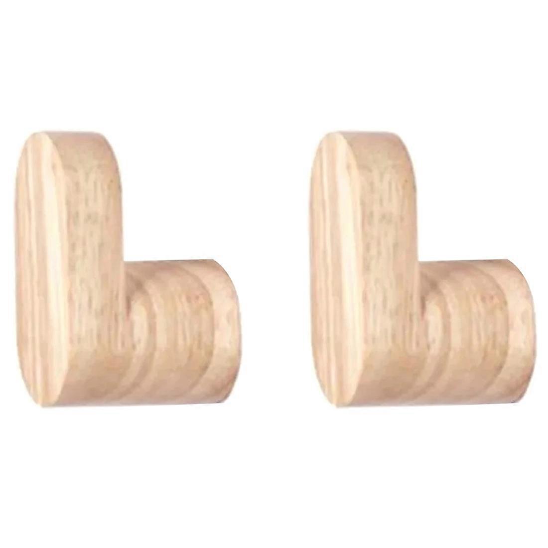 Set Aus 2 Wandhaken Aus Holz, Dekorative Haken Für Kleidung, Schlüssel, Hüte Und Handtaschen, Garderobenhaken Und Badezimmerhaken.