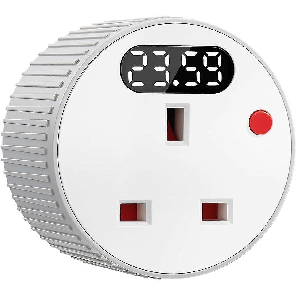 Stecker Mit Countdown-timer, Digitaler Stecker Mit Led-anzeige, Einstellbarer Timer Von 1 Minute Bis 24 Stunden