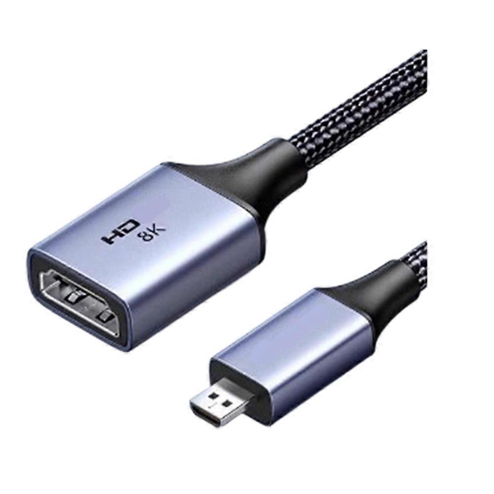 8k 60hz 3d-kompatibler Micro-hdmi-adapter Für Gopro Hero 7, Raspberry Pi 4, Sony Und Nikon Hdmi-kompatibles Kabel