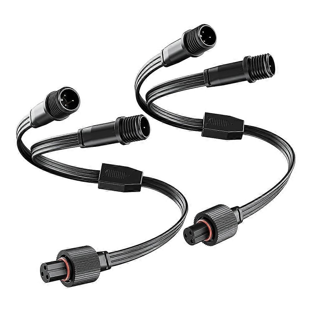Set Mit 2 Govee Y-verbindern Für Fest Installierte Außenbeleuchtung, Verlängerungskabel Für H705a, H705b Und H705c, 1 Buchse Auf 2 Stecker