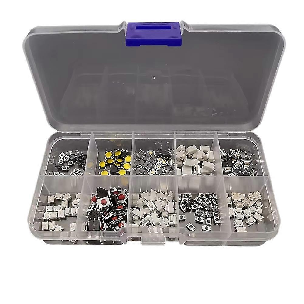 Set Mit 250 Verschiedenen 2p 4-pin Smd Pcb Momentan-selbstrückstell-mikro-touch-tastern Für Autofernbedienungen