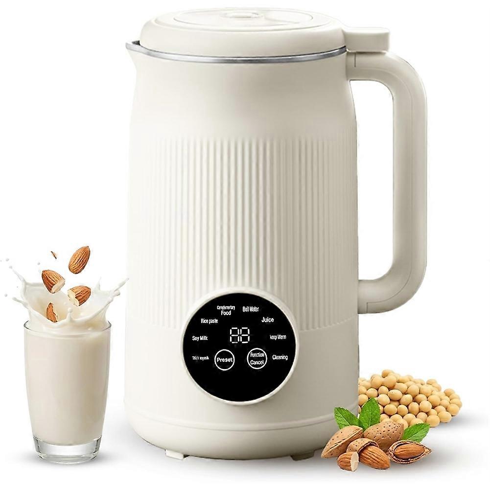 Pflanzenmilchbereiter, 1,2 L (40 Oz) Sojamilchbereiter Mit Selbstreinigung, Startzeitvorwahl, Warmhaltefunktion, Für Säfte Und Smoothies, Europäischer Stecker