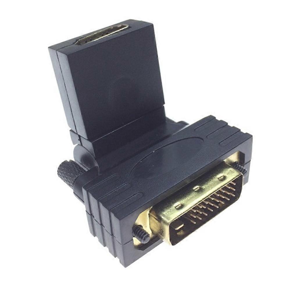 1080p Dvi-stecker Auf Hdmi-buchse Kompatibler Audio-video-adapter, 360° Drehbar, Für Hdtv-grafikkarten