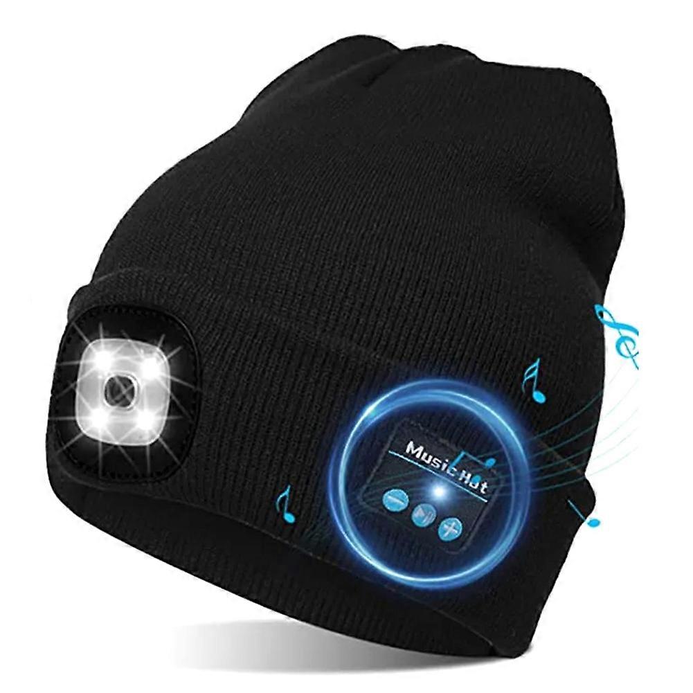 Musik-kopfhörer, Mütze, Wiederaufladbare Bluetooth-kopfhörer, Kabellose Smart-kopfhörer, Warme Mütze, Lautsprecher, Camp Run B