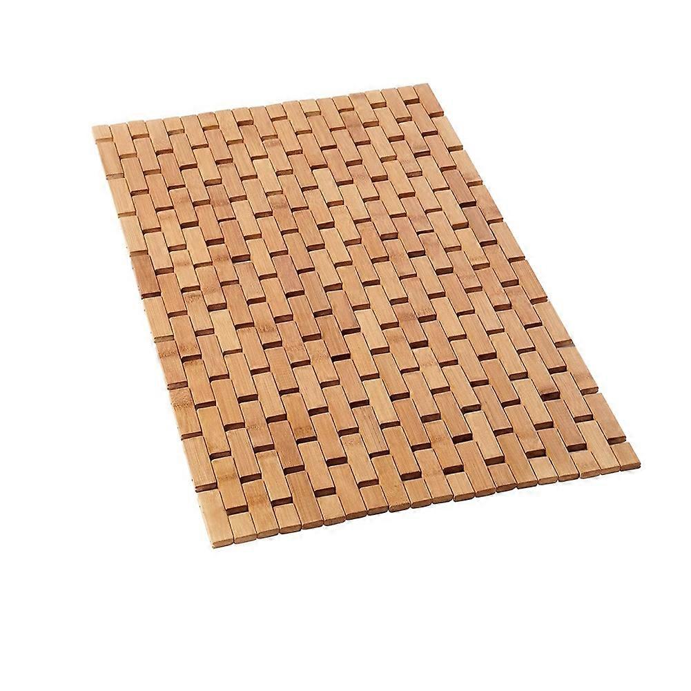 Bambus-badematte – Faltbare Holz-badematte – Zubehör Für Bad, Sauna, Spa, Treppe Und Boden – 61 X 41 X 1 Cm