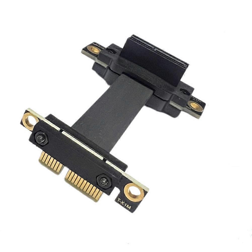 Pcie 3.0 X1-zu-x1-riserkabel, Doppelte 90°-winkelverlängerung, 8 Gbit/s Datenübertragung Für Pci Express 1x-riserkarte, 15 Cm