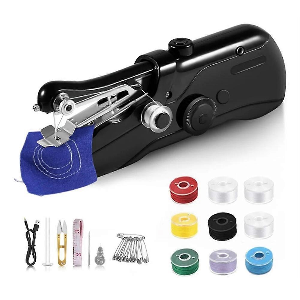 Tragbare Nähmaschine Für Anfänger - Manuelle Nähmaschine Für Erwachsene, Für Zuhause, Reisen, Zum Herstellen Von Kleidung Und Stoffen.